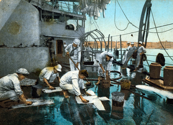 Sailors Doing Laundry